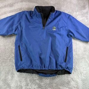 Zero Restriction Pullover Men's Large Pine Valley Reversible Quarter 1/4 Zip